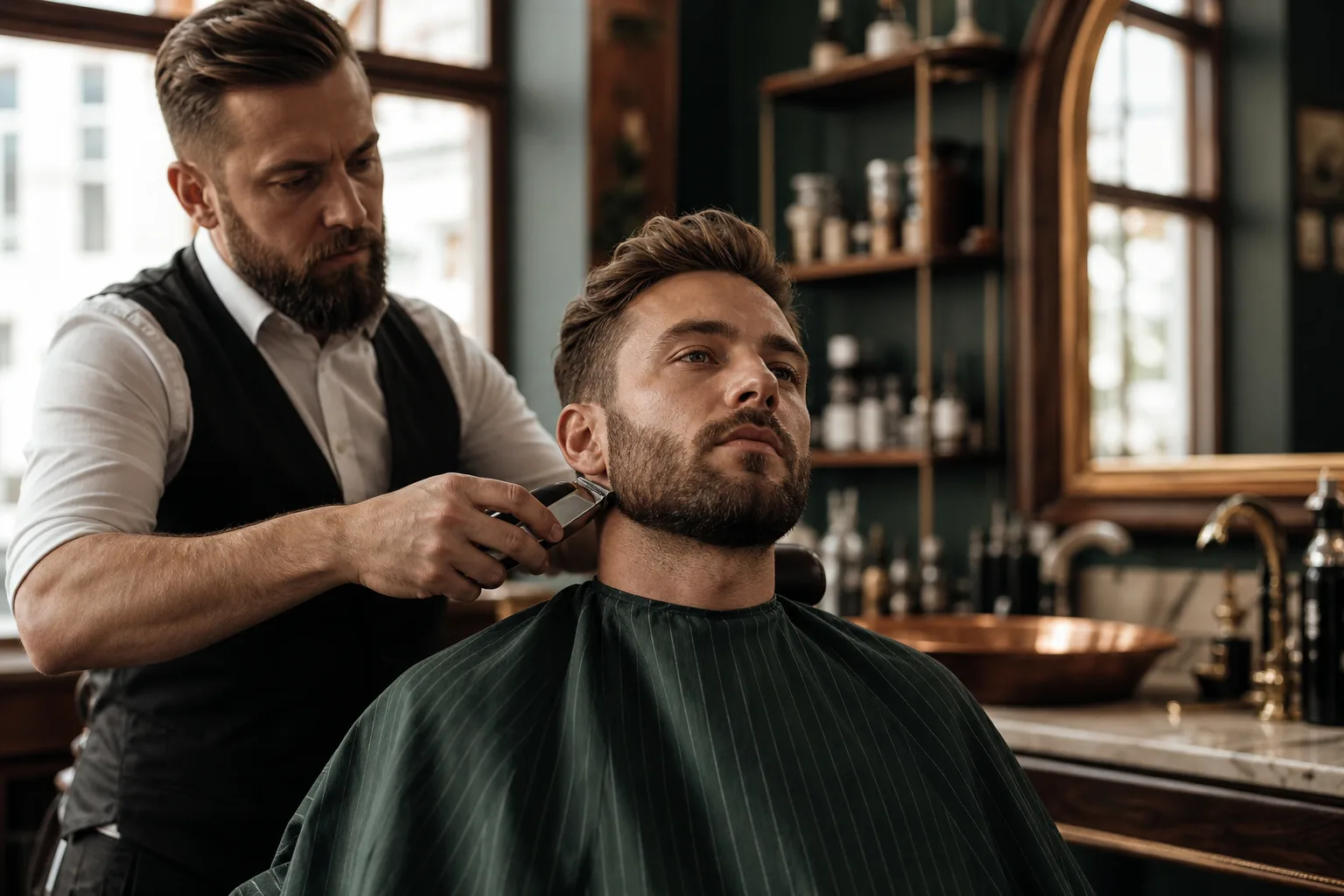 Barbe courte: entretien, contours et fréquence de taille